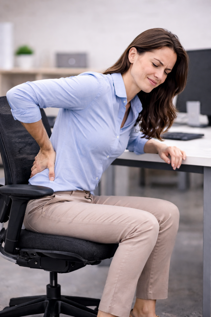 אשה שכואב לה הגב